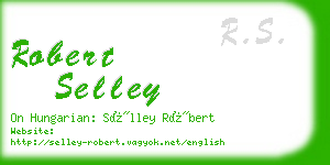 robert selley business card